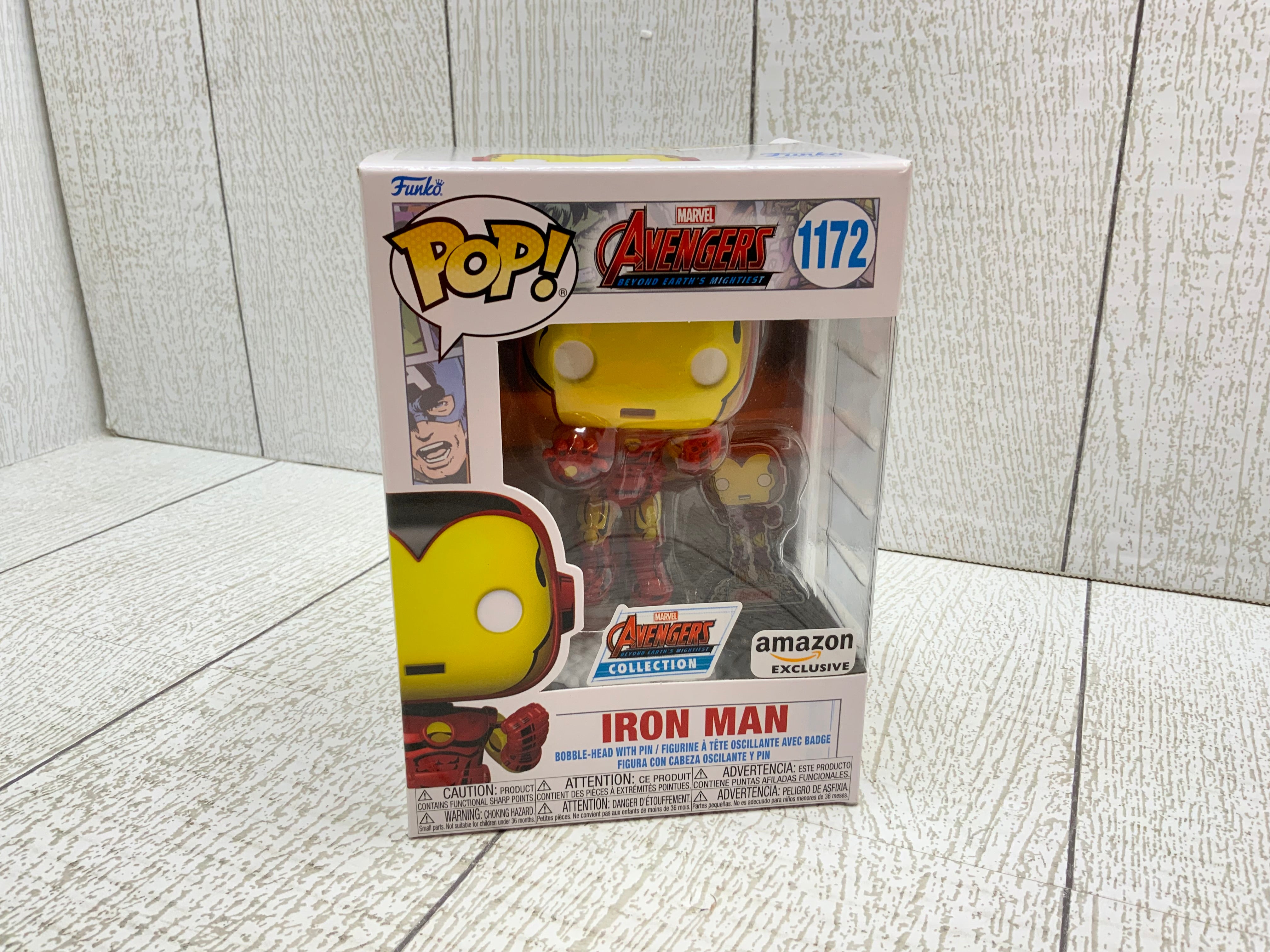 Funko Pop! & Pin: The Avengers: Earth's Mightiest Heroes - Iron Man with Pin (8026728628462)